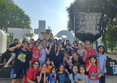 Kegiatan Jalan Pagi di Lapangan Banteng